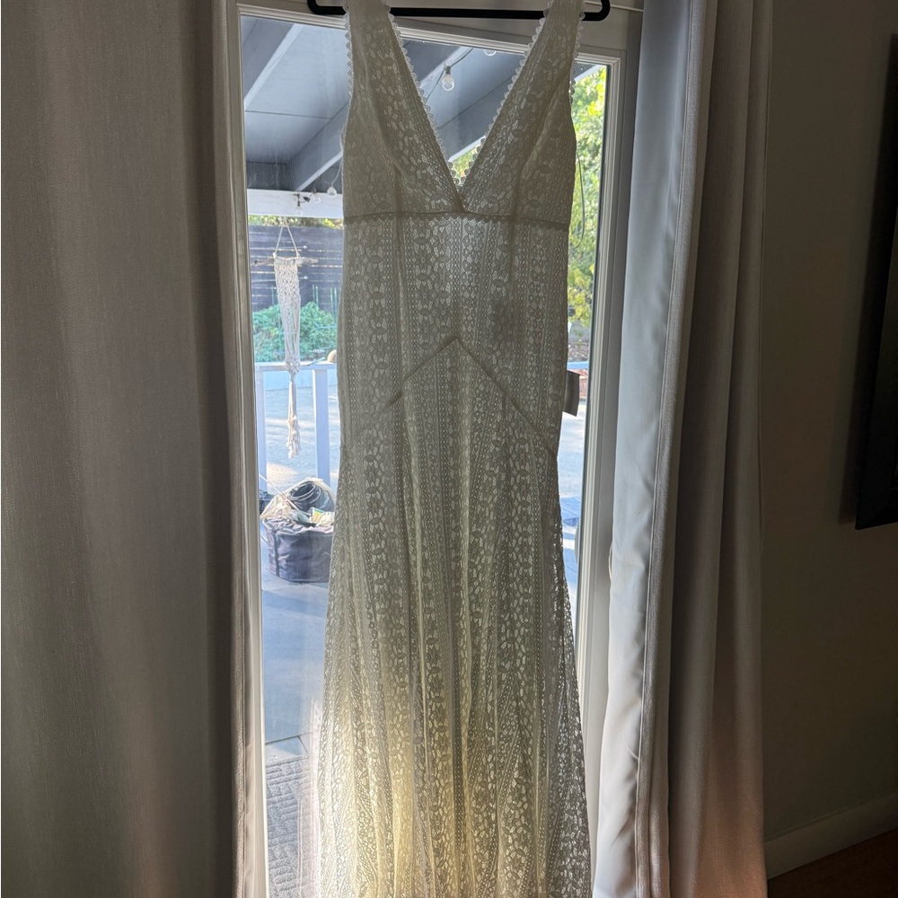 Lulus White Lace Dress (wedding)